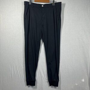 Redvanly Pants Mens Large Cuffed Golf Joggers Stretch Nylon Spandex Athletic